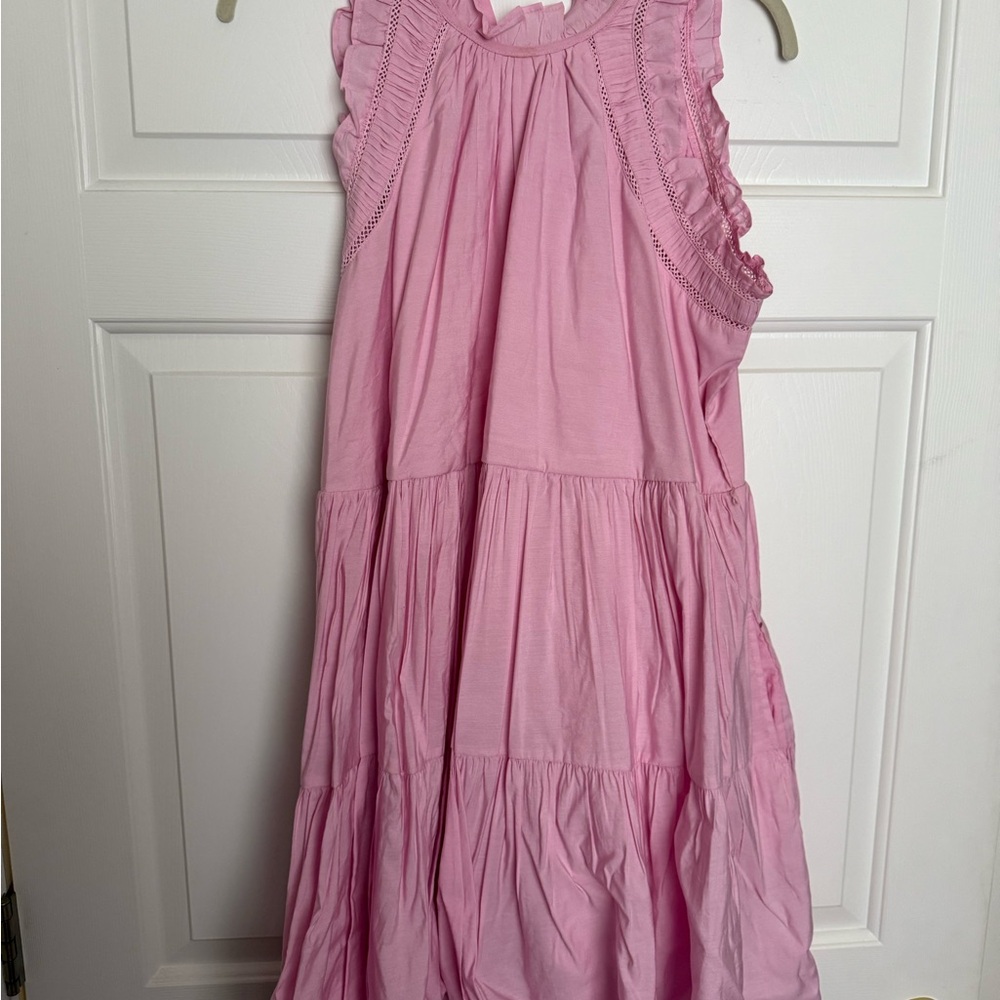 French Connection Light Pink Ruffle Dress